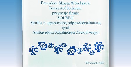 Statuetka - Ambasador Szkolnictwa Zawodowego.